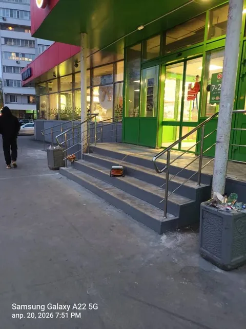 Ограждение и поручни для магазина «Пятёрочка»